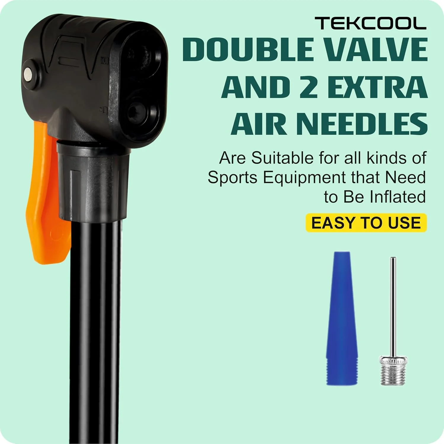 پمپ دوچرخه TEKCOOL، پمپ پدالی برای دوچرخه و بادکنک، پمپ هوای فشار قوی برای دوچرخه، پمپ توپ فوتبال، پمپ برای لاستیک دوچرخه (پمپ دوچرخه) پمپ دوچرخه TEKCOOL، پمپ پدالی برای دوچرخه و بادکنک، پمپ هوای فشار قوی برای دوچرخه، پمپ توپ فوتبال، پمپ برای لاستیک دوچرخه (پمپ دوچرخه)