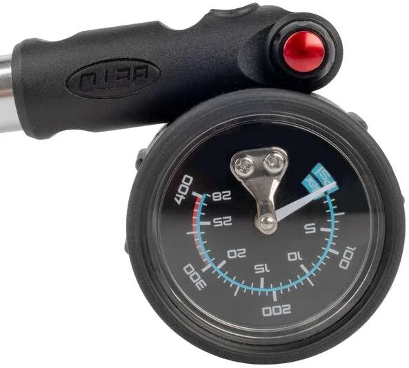 پمپ کمک فنر دوچرخه آلومینیومی بتو مدل SP-002AGN به همراه گیج، نقره ای