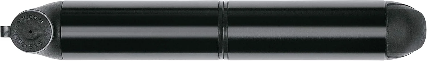 تلمبه مینی SKS Germany Airboy (تلمبه دوچرخه با سیستم تلمبه دو محفظه ای، لوازم جانبی چرخ با 2 قسمت دسته مساوی، تلمبه دوچرخه با سر شیر قابل انتخاب)، مشکی