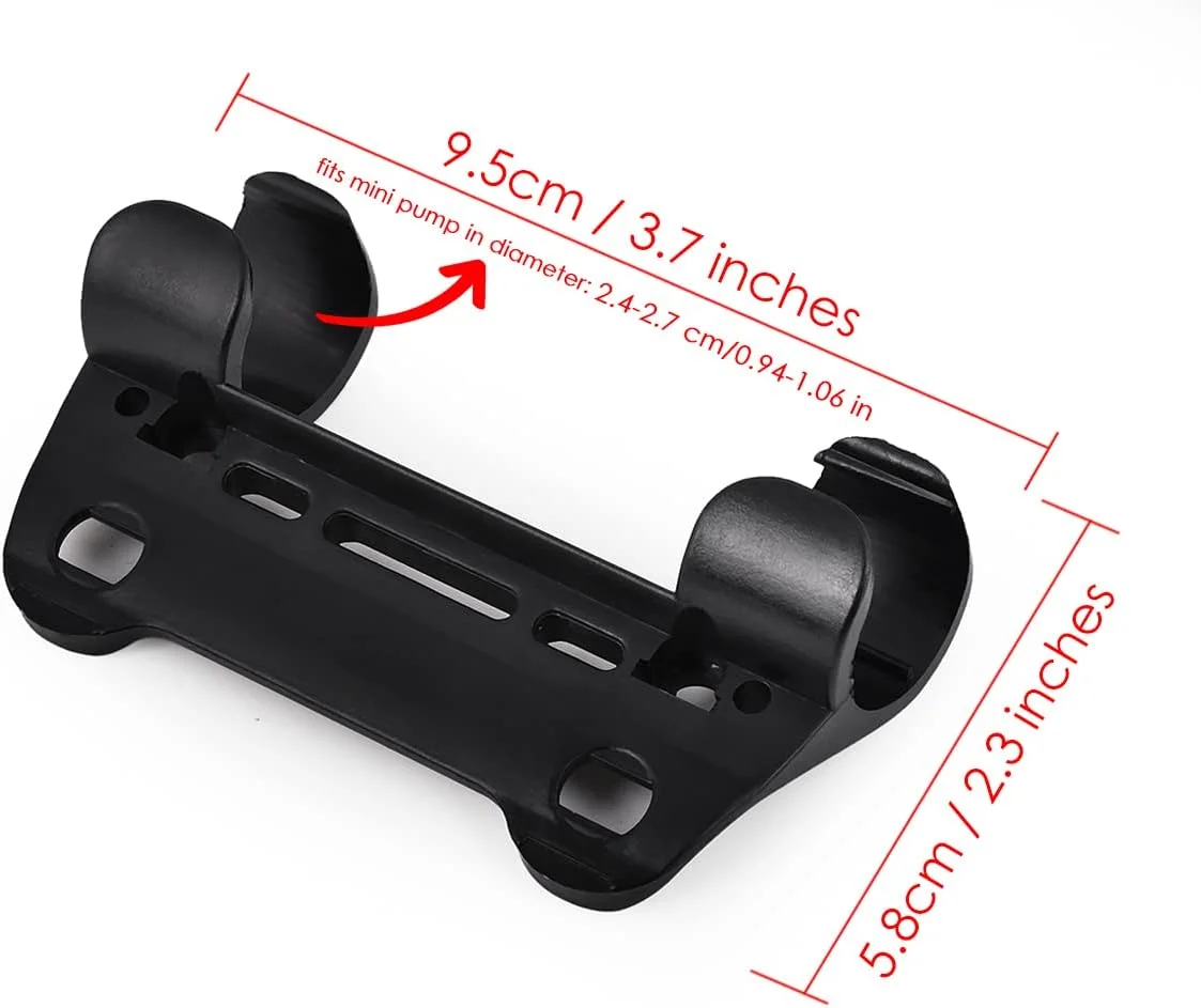 تلمبه مینی دوچرخه مناسب برای والف های پرستا و شرادر به همراه بست نصب روی بدنه تلمبه مینی دوچرخه مناسب برای والف های پرستا و شرادر به همراه بست نصب روی بدنه