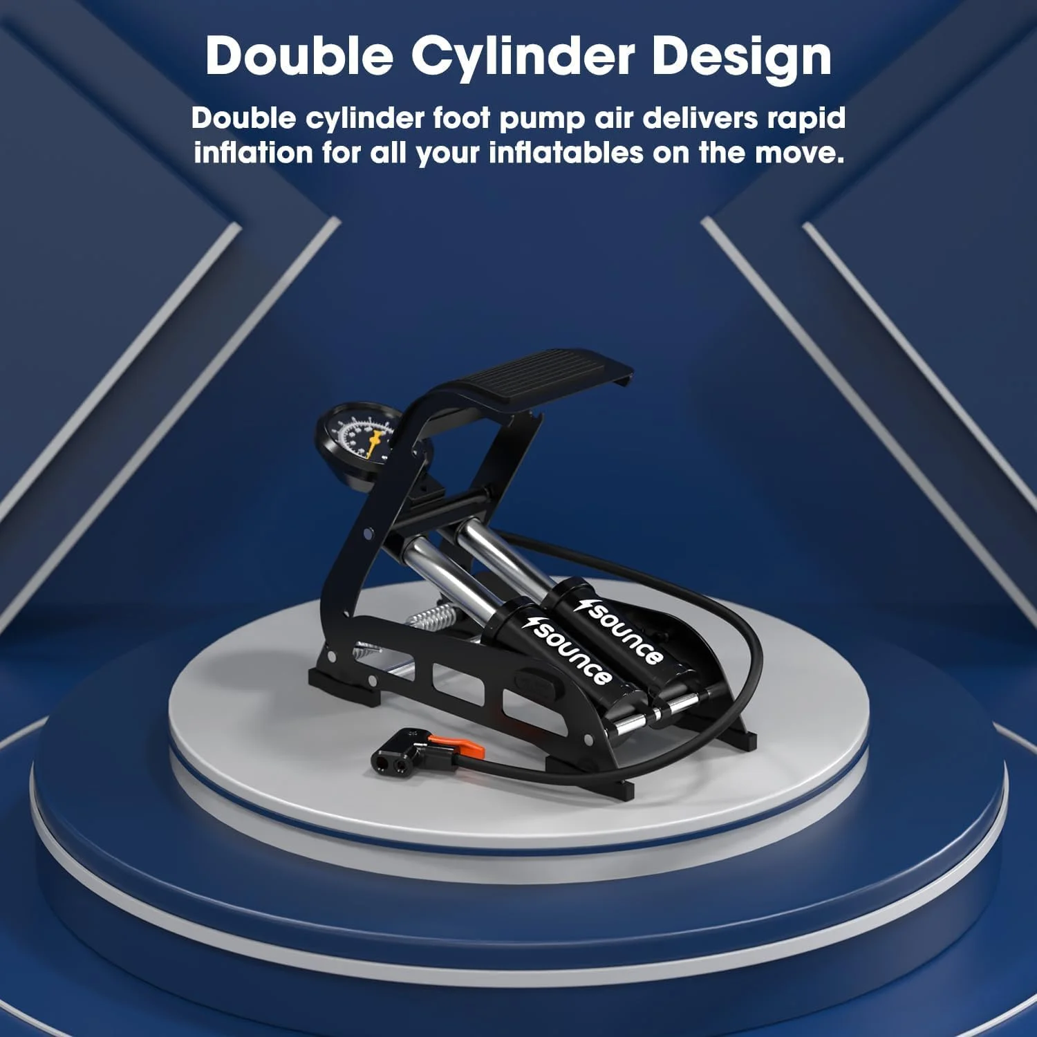 پمپ باد پایی دو سیلندر سونس با فشار 160 PSI