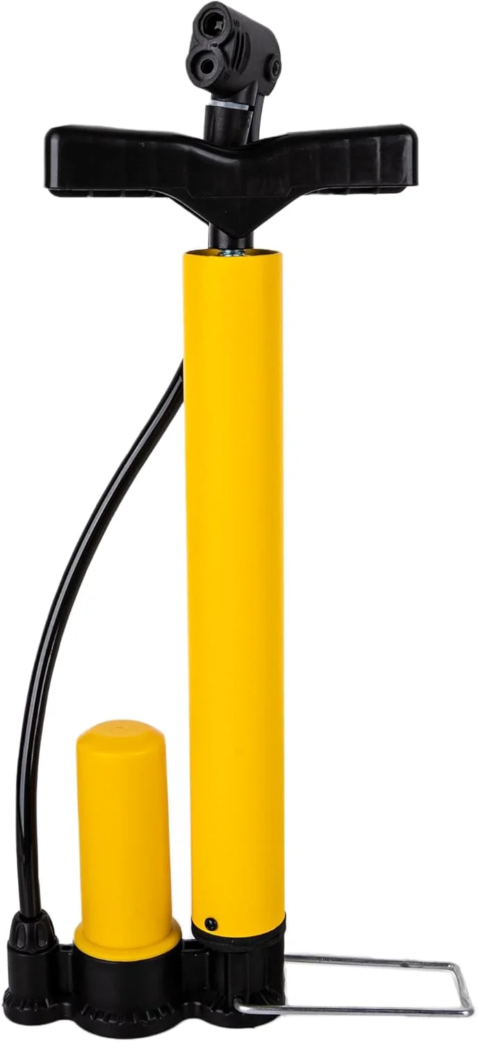 تلمبه کوچک دوچرخه، تلمبه مینی دوچرخه قابل حمل با والف های پرستا و شرادر، تلمبه باد تایر آلومینیومی سبک وزن با کیت نصب و سوزن برای دوچرخه های جاده ای، کوهستانی، هیبریدی، توپ ها و وسایل بادی