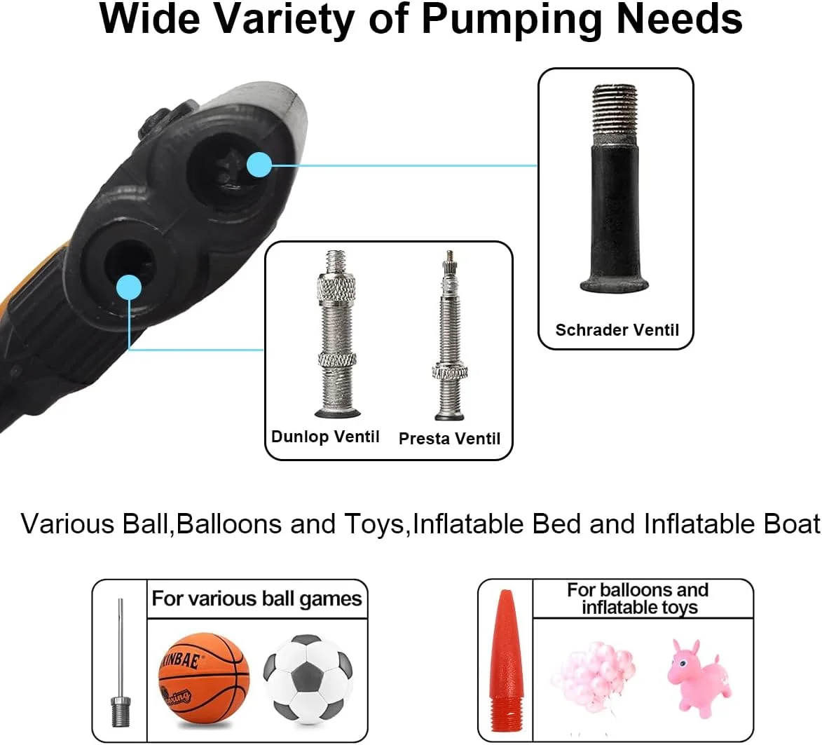 تلمبه دوچرخه فلزی دوبل مناسب برای انواع والف AV/DV/SV، تلمبه زمینی دوچرخه مناسب برای دوچرخه های کوهستانی، دوچرخه های توریستی، دوچرخه های کودکان و توپ ها - دوبلکس تلمبه دوچرخه فلزی دوبل مناسب برای انواع والف AV/DV/SV، تلمبه زمینی دوچرخه مناسب برای دوچرخه های کوهستانی، دوچرخه های توریستی، دوچرخه های کودکان و توپ ها - دوبلکس