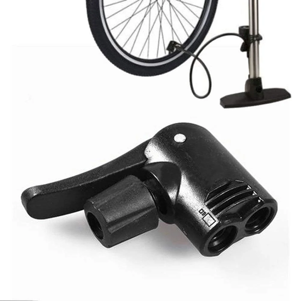 آداپتور سر پمپ باد تایر دوچرخه 3 در 1 مشکی، لوازم جانبی ورزشی و فضای باز، پمپ های دوچرخه، پمپ های زمینی دوچرخه