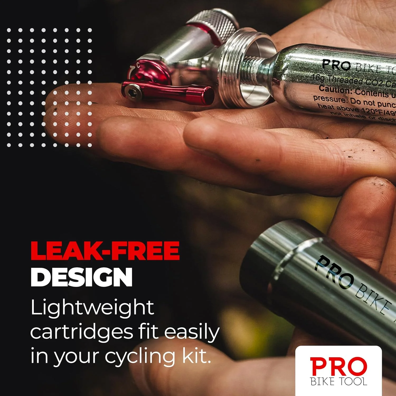 کپسول CO2 رزوه ای 16 گرمی PRO BIKE TOOL - برای تمام پمپ های باد CO2 با اتصال رزوه ای - پر کردن سریع باد لاستیک دوچرخه - کپسول برای پمپ CO2 - مناسب برای دوچرخه های جاده و کوهستان کپسول CO2 رزوه ای 16 گرمی PRO BIKE TOOL - برای تمام پمپ های باد CO2 با اتصال رزوه ای - پر کردن سریع باد لاستیک دوچرخه - کپسول برای پمپ CO2 - مناسب برای دوچرخه های جاده و کوهستان