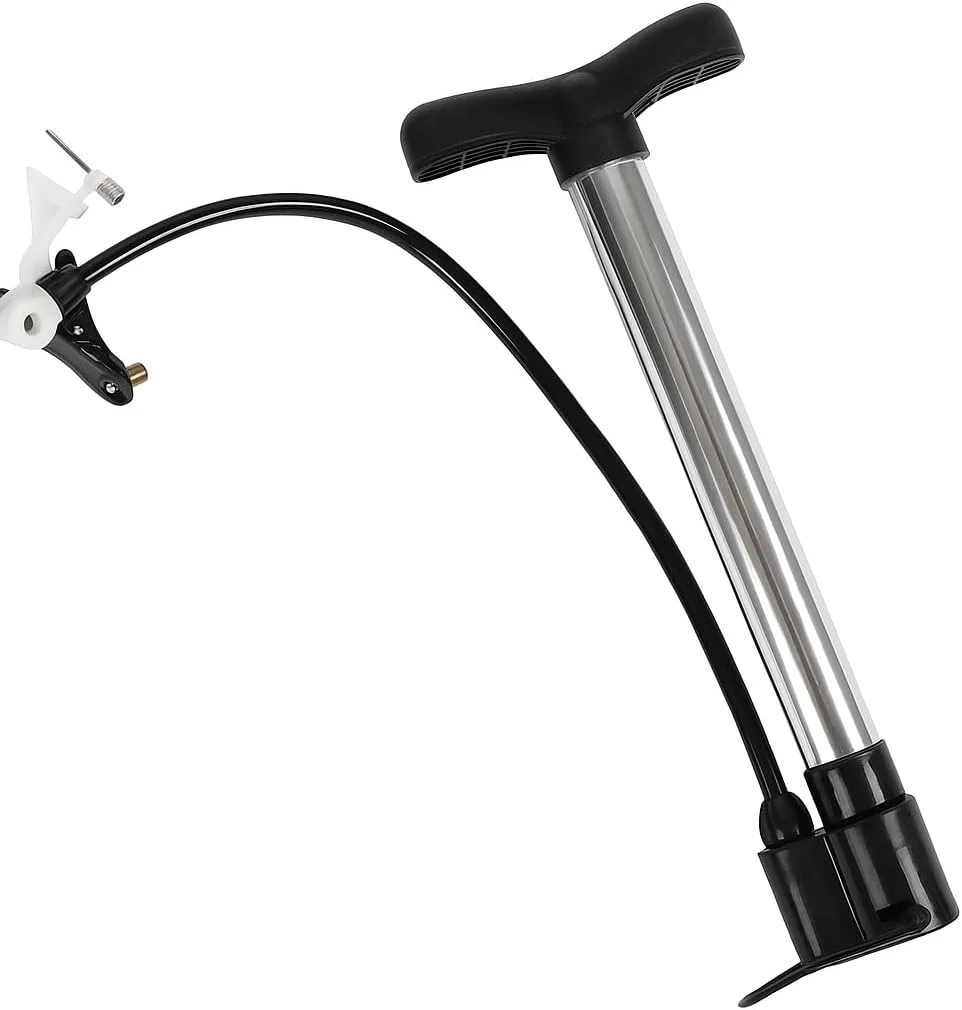 تلمبه دوچرخه Fitto، مینی، فشار بالا، دستی، با شلنگ بامبو، اندازه جیبی، برای دوچرخه و توپ بسکتبال تلمبه دوچرخه Fitto، مینی، فشار بالا، دستی، با شلنگ بامبو، اندازه جیبی، برای دوچرخه و توپ بسکتبال