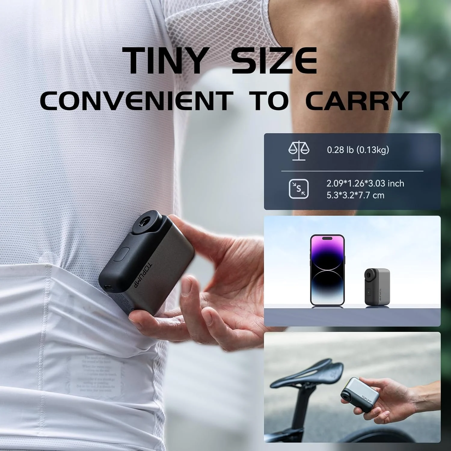 پمپ باد مینی دوچرخه، پمپ برقی قابل حمل دوچرخه، پمپ هوای فوق العاده کوچک 120 PSI باتری دار دوچرخه، با والف های پرستا و شرادر برای دوچرخه های جاده ای (بدون نشانگر) پمپ باد مینی دوچرخه، پمپ برقی قابل حمل دوچرخه، پمپ هوای فوق العاده کوچک 120 PSI باتری دار دوچرخه، با والف های پرستا و شرادر برای دوچرخه های جاده ای (بدون نشانگر)