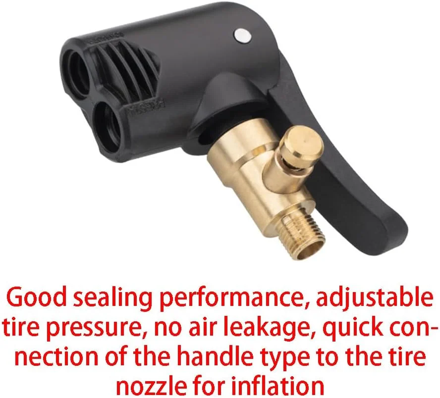 دو عدد پمپ دو سر برای دوچرخه - آداپتور والف پمپ چند منظوره برای لوازم جانبی دوچرخه کوهستانی و جاده