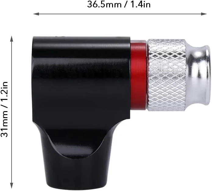 آداپتور پمپ CO2 دوچرخه پپیسکی، سر پمپ باد مینی CO2 برای دوچرخه سازگار با والف پرستا و شرادر