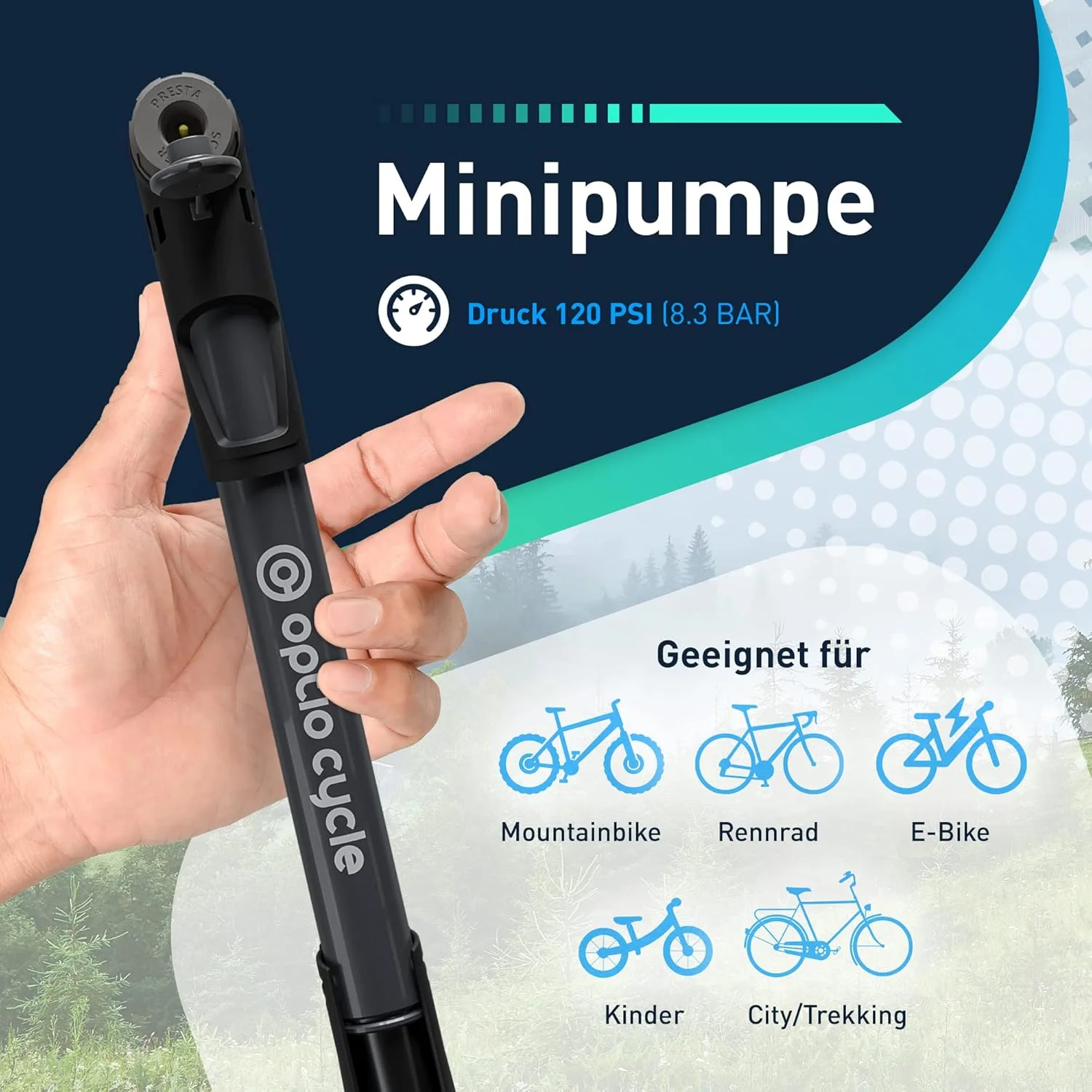 تلمبه دوچرخه 120 PSI (8.3 بار) | تلمبه مینی دوچرخه | تلمبه دوچرخه | تلمبه مینی دوچرخه | تلمبه دوچرخه | تلمبه دوچرخه کوهستان | تلمبه مینی MTB | تلمبه دستی دوچرخه | تلمبه دوچرخه