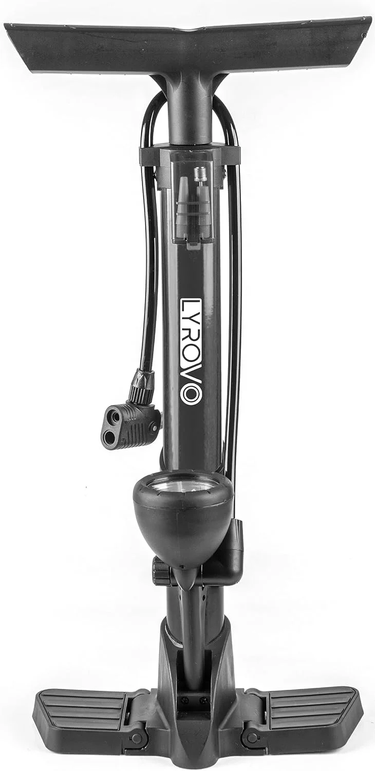 تلمبه دستی دوچرخه زمینی قابل حمل لایروو با فشار 160 PSI - مشکی تلمبه دستی دوچرخه زمینی قابل حمل لایروو با فشار 160 PSI - مشکی