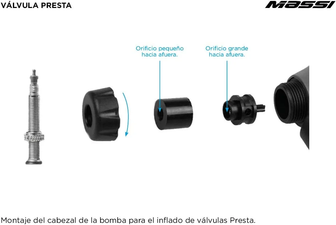 پمپ دوگانه Massi cm 07 با اهرم تلسکوپی/فشارسنج مشکی 2017