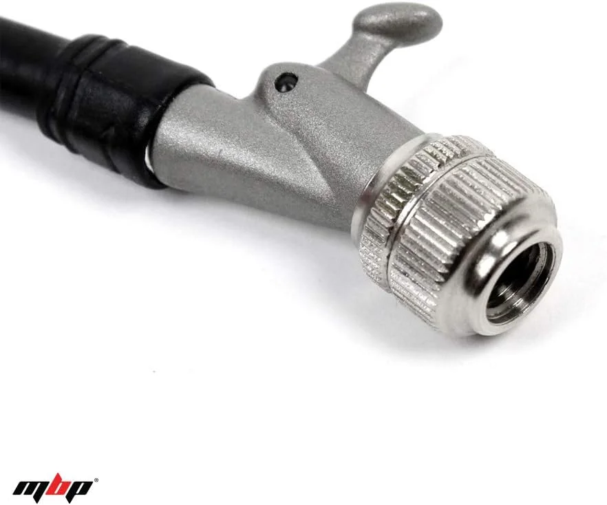 تلمبه فشار قوی دوچرخه MBP (حداکثر 300 PSI) برای دوشاخ جلو و سیستم تعلیق عقب، دارای سر تلمبه مخصوص با قفل اهرمی