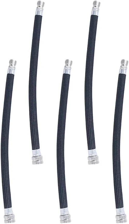 LIOOBO 5 عدد لوازم جانبی پمپ دوچرخه، لوله های کشنده هوا برای باد کردن لاستیک دوچرخه، جایگزین شیلنگ پمپ توپ ورزشی برای توپ یوگا و بسکتبال