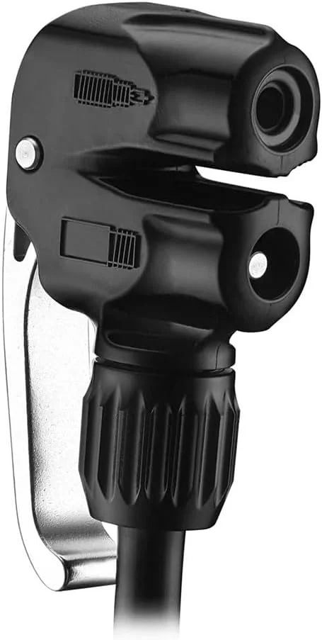 سَری پمپ دوگانه دوچرخه لِزاین، سازگار با والف های پرستا، شرِیدر و دانلوپ، برای پمپ های زمینی فشار قوی تایر