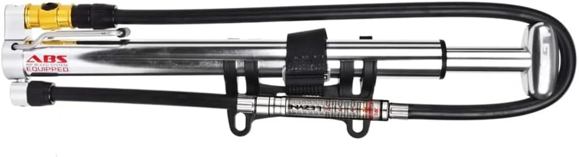 تلمبه زمینی قابل حمل دوچرخه Lezyne Micro Floor Drive HP/HPG، مناسب جاده و دوچرخه های شن‌ریزه‌ای، فشار بالا، سری ABS Flip Chuck، پرستا/شردر