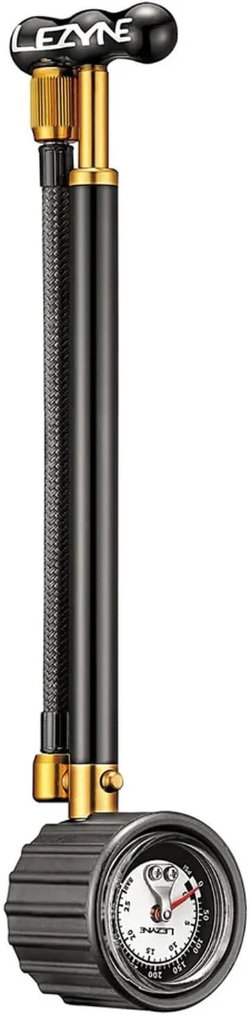 تلمبه دستی دوچرخه LEZYNE Shock Drive فشار قوی 400psi، تلمبه قابل حمل برای دوچرخه کوهستان و کورسی