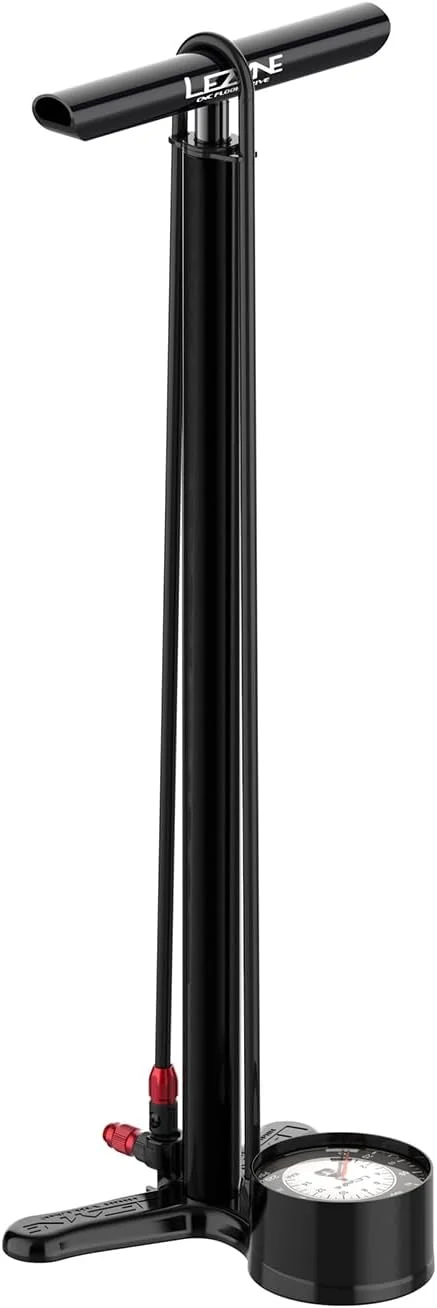 تلمبه زمینی دوچرخه LEZYNE CNC Drive، فشار بالا 220psi، شیلنگ تقویت شده با نایلون، گیج 3.5 اینچی، تلمبه دوچرخه