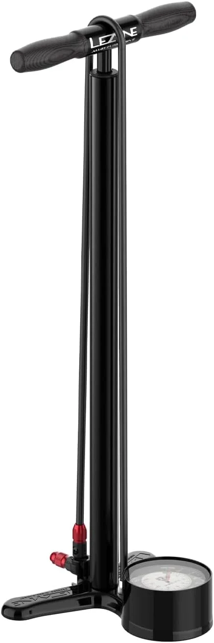 تلمبه زمینی دوچرخه LEZYNE Alloy Drive، فشار بالا 220psi، بدنه آلومینیومی CNC، گیج 3.5 اینچی