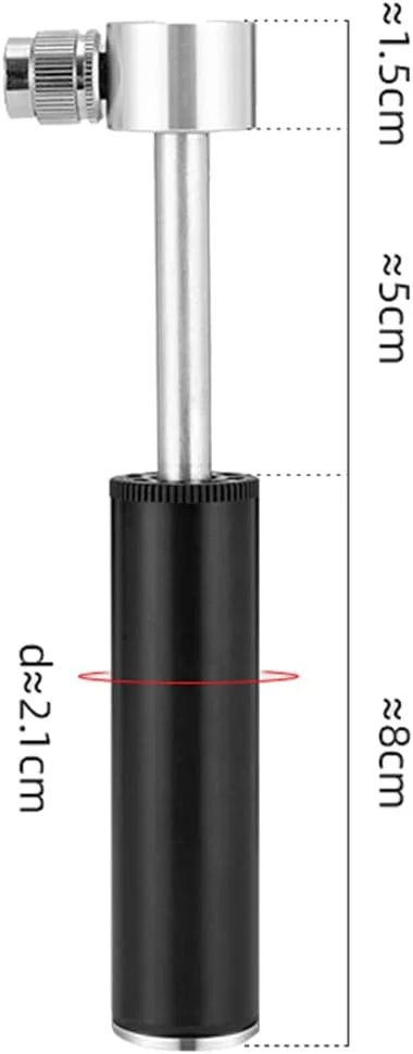 پمپ باد کوچک قابل حمل دوچرخه، پمپ هوای آلومینیومی دوچرخه، بادکردن آسان، پمپ توپ و بسکتبال، پمپ هوای فشار قوی 120 PSI، پمپ جاده ای برای دوچرخه های جاده، دوچرخه های کوهستانی و توپ ها