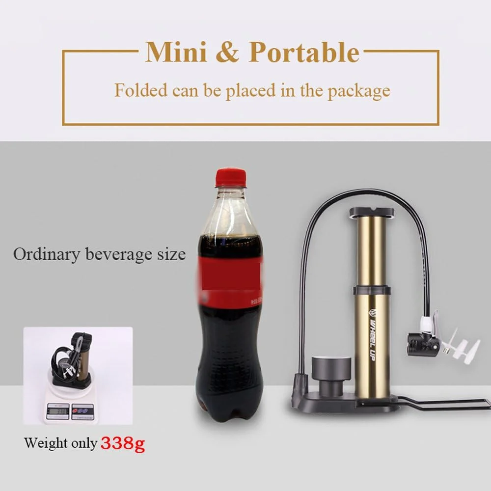 تلمبه بادی دوچرخه فشار قوی Irfora 160 Psi، تلمبه قابل حمل و فوق سبک با فشارسنج