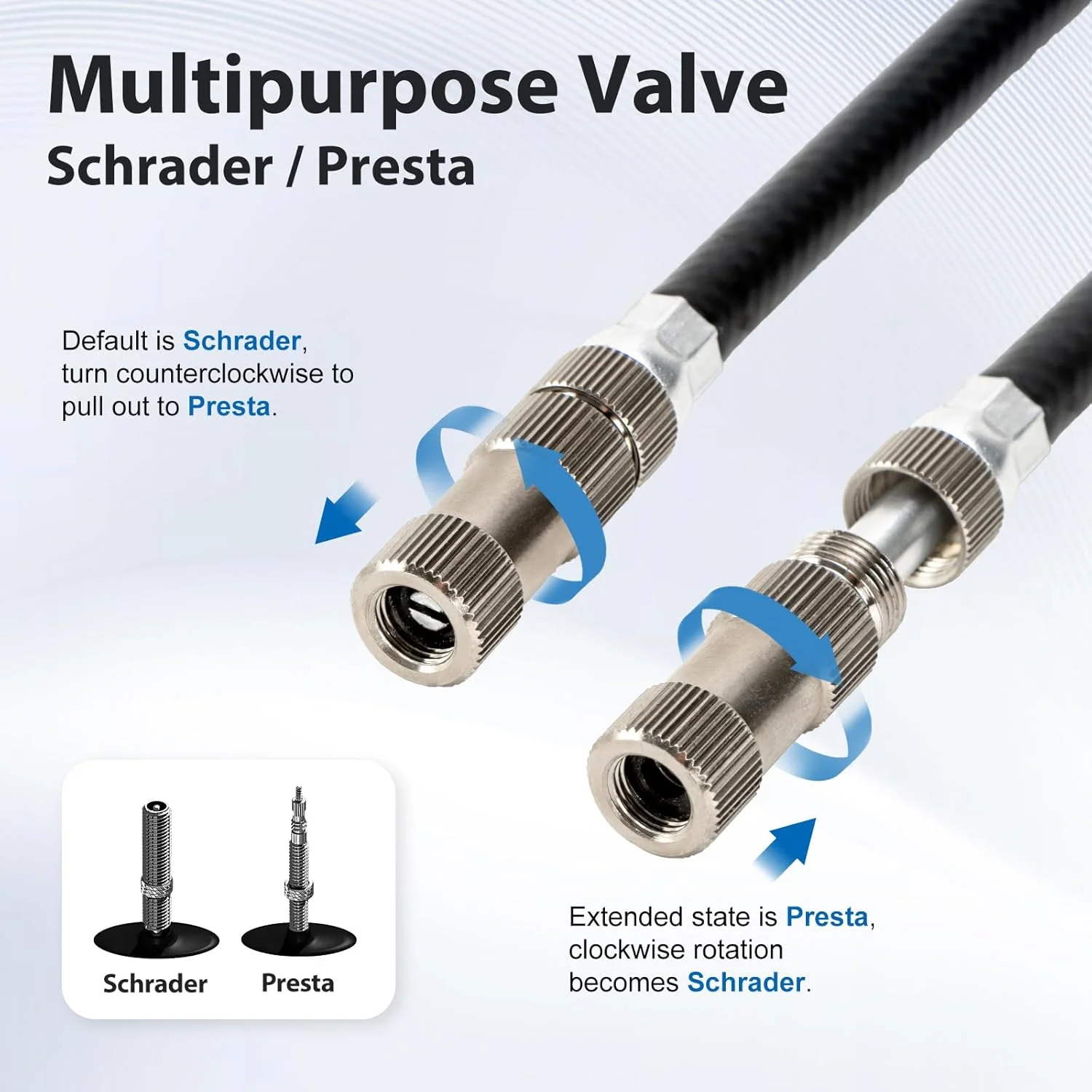 پمپ دوچرخه هایکلین، پمپ باد ایستاده تایر دوچرخه، فشار بالا ۱۵۰/۱۶۰ PSI با والف پرستا و شرادر برای تایرهای دوچرخه کوهستان و جاده، توپ، بادکنک و وسایل بادی