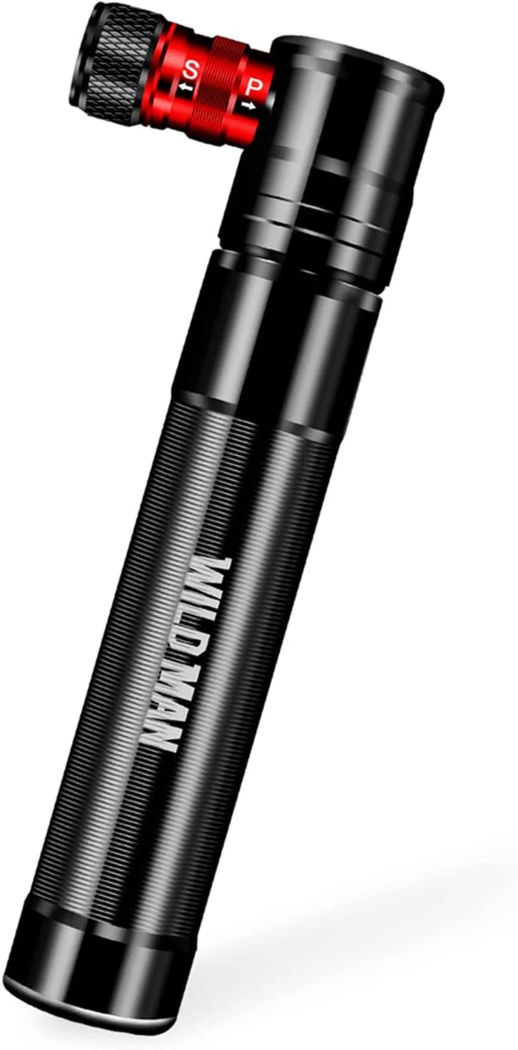 تلمبه مینی دوچرخه، تلمبه هوای قابل حمل برای دوچرخه های پرستا و شرادر، بدون نیاز به آداپتور، تلمبه 100 PSI با سوزن و فریم، برای دوچرخه های جاده ای، کوهستانی، BMX و توپ