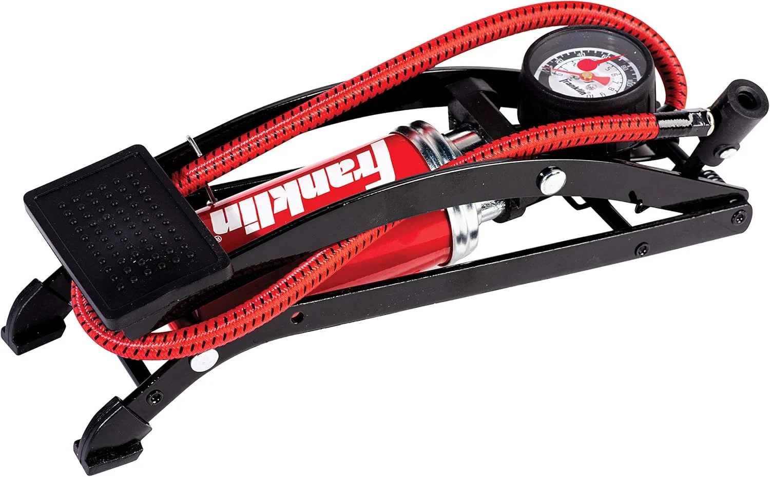 پمپ باد پدالی ورزشی فرانکلین مشکی/قرمز، سایز واحد، مناسب برای توپ های ورزشی، دوچرخه، وسایل بادی و غیره - پمپ باد پدالی فشار قوی - پمپ فشرده و مقاوم، 35509 پمپ باد پدالی ورزشی فرانکلین مشکی/قرمز، سایز واحد، مناسب برای توپ های ورزشی، دوچرخه، وسایل بادی و غیره - پمپ باد پدالی فشار قوی - پمپ فشرده و مقاوم، 35509