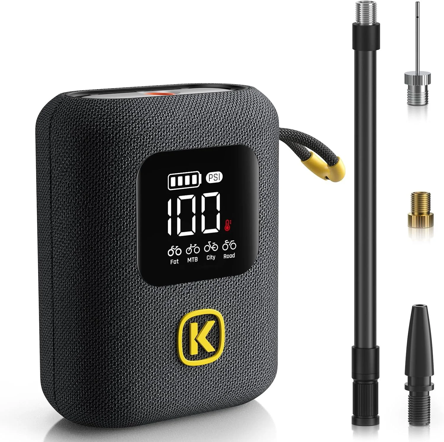 پمپ باد دوچرخه Fanttik X8 Ace با فشار 150PSI، تلمبه باد سریع و قابل حمل، پمپ باد برقی شارژی بی سیم، توقف خودکار، با والف های پرستا و شرادر برای دوچرخه های چاق، کوهستانی، شهری و جاده ای پمپ باد دوچرخه Fanttik X8 Ace با فشار 150PSI، تلمبه باد سریع و قابل حمل، پمپ باد برقی شارژی بی سیم، توقف خودکار، با والف های پرستا و شرادر برای دوچرخه های چاق، کوهستانی، شهری و جاده ای