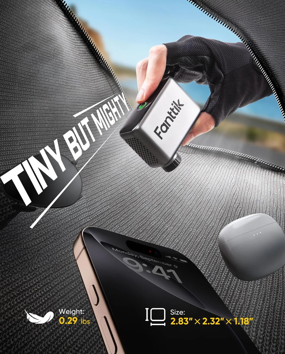 پمپ باد کوچک دوچرخه Fanttik X10 Ace، پمپ هوای فشرده 120 PSI با دریچه های پرستا و شرادر، پمپ دوچرخه با باد سریع برای دوچرخه های جاده ای پمپ باد کوچک دوچرخه Fanttik X10 Ace، پمپ هوای فشرده 120 PSI با دریچه های پرستا و شرادر، پمپ دوچرخه با باد سریع برای دوچرخه های جاده ای