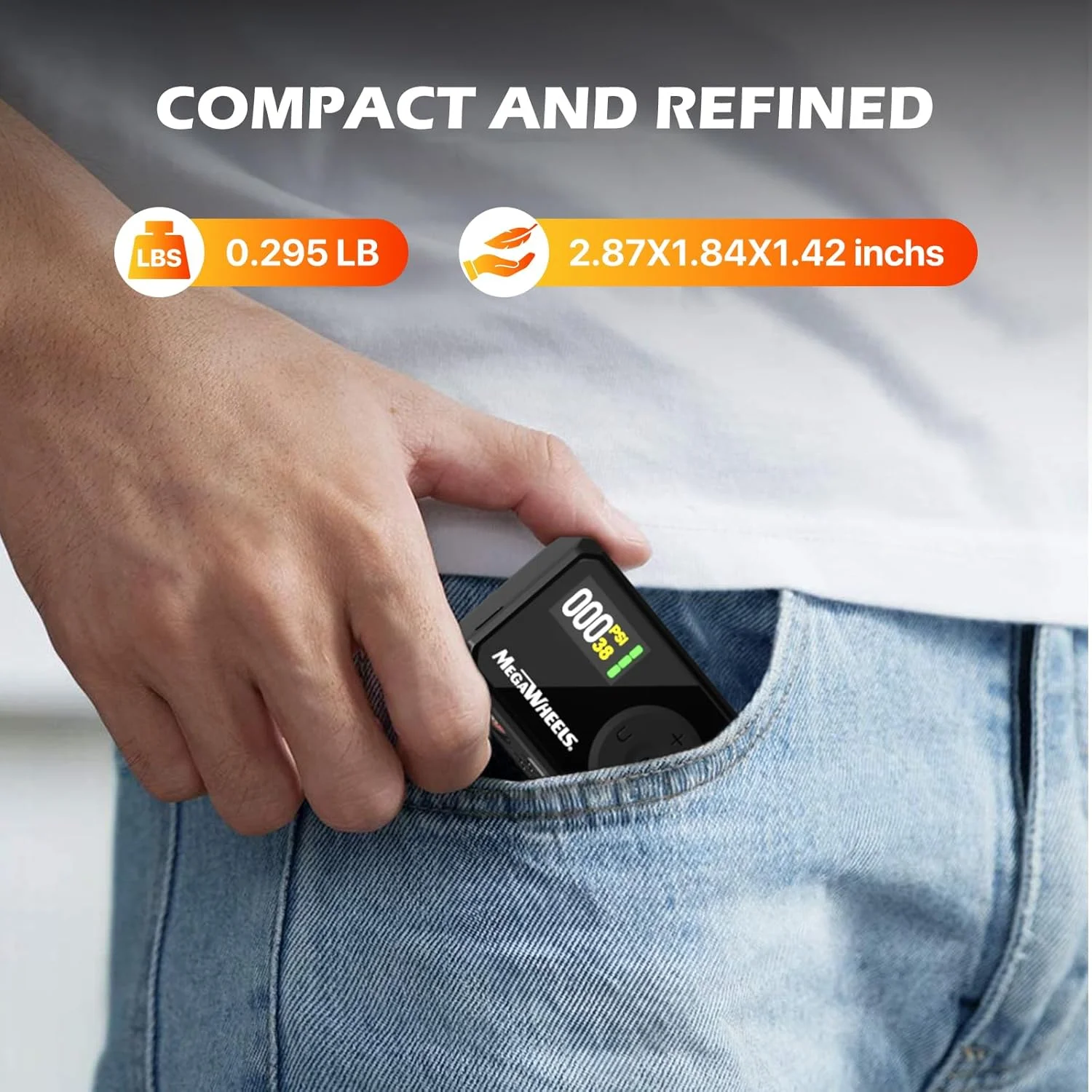 پمپ باد مینی دوچرخه، پمپ برقی دوچرخه 120PSI با والف پرستا و شرادر، پمپ دوچرخه قابل حمل برای دوچرخه جاده، شهری، کوهستان و دوچرخه برقی