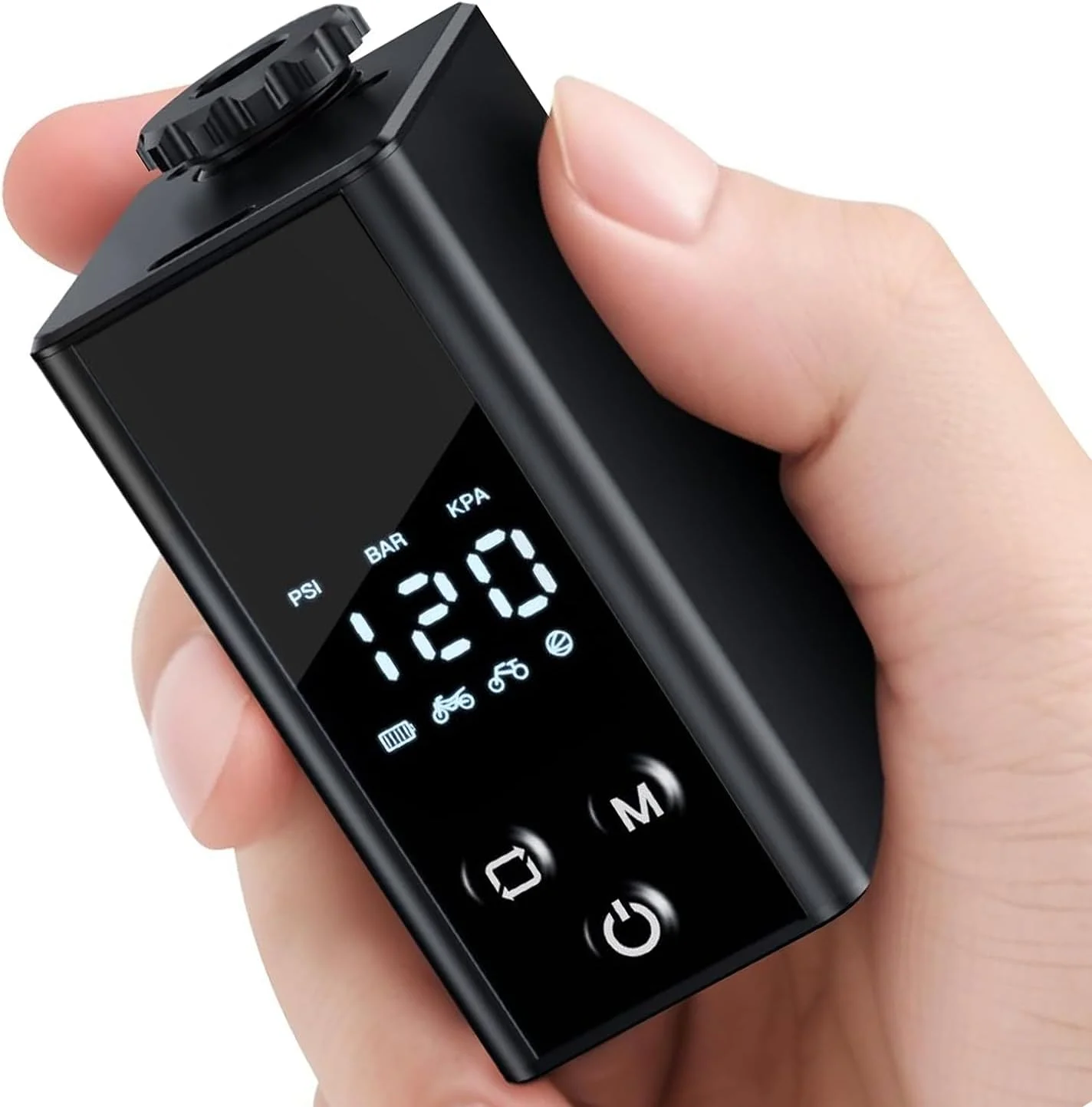 پمپ برقی کوچک موتور سیکلت با گیج، حداکثر 120 PSI، پمپ باد کوچک دوچرخه، توقف خودکار، پمپ هوای جیبی دوچرخه با 4 حالت، برای دوچرخه برقی، دوچرخه کوهستانی، دوچرخه شهری و توپ (بدنه آلومینیومی) پمپ برقی کوچک موتور سیکلت با گیج، حداکثر 120 PSI، پمپ باد کوچک دوچرخه، توقف خودکار، پمپ هوای جیبی دوچرخه با 4 حالت، برای دوچرخه برقی، دوچرخه کوهستانی، دوچرخه شهری و توپ (بدنه آلومینیومی)