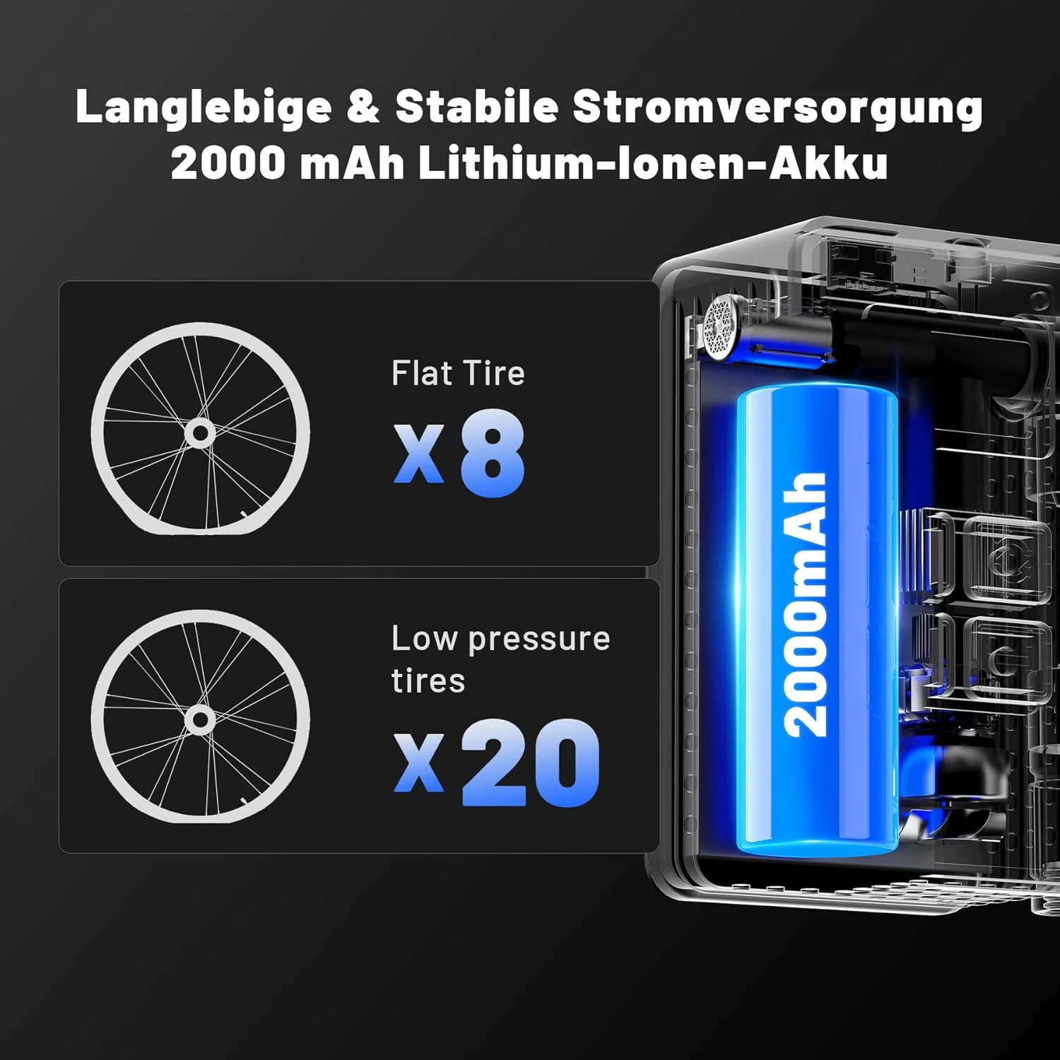 پمپ باد لاستیک دوچرخه EXTOLINK