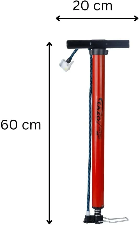 پمپ باد چند منظوره فولادی EAZO (برای خودرو، دوچرخه، اسکوتر، توپ، موتور سیکلت و غیره، مدل EP03)