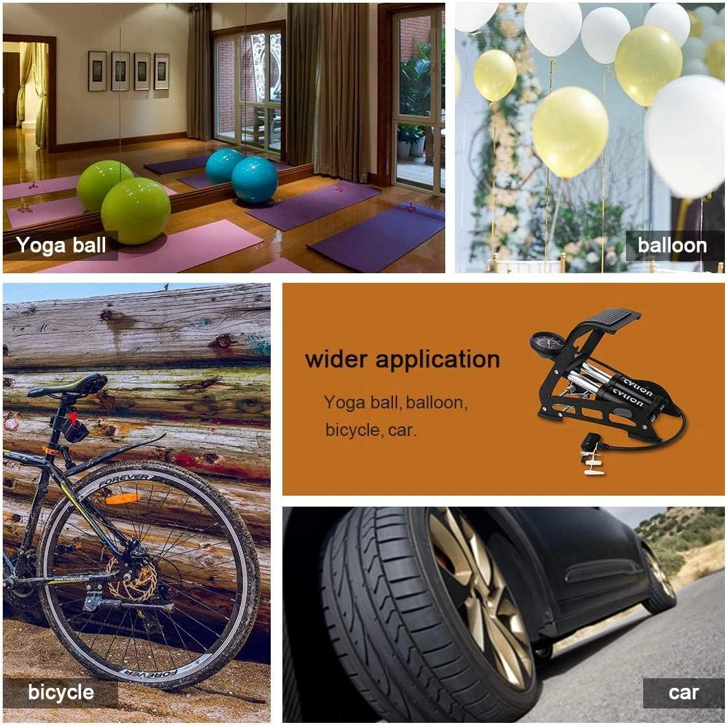 پمپ باد پایی دو سیلندر، پدال فشار قوی با گیج دقیق، پمپ هوای پایی قابل حمل برای توپ، دوچرخه، اسکوتر، موتورسیکلت، پمپ کردن ماشین، توپ های اسباب بازی بادی پمپ باد پایی دو سیلندر، پدال فشار قوی با گیج دقیق، پمپ هوای پایی قابل حمل برای توپ، دوچرخه، اسکوتر، موتورسیکلت، پمپ کردن ماشین، توپ های اسباب بازی بادی