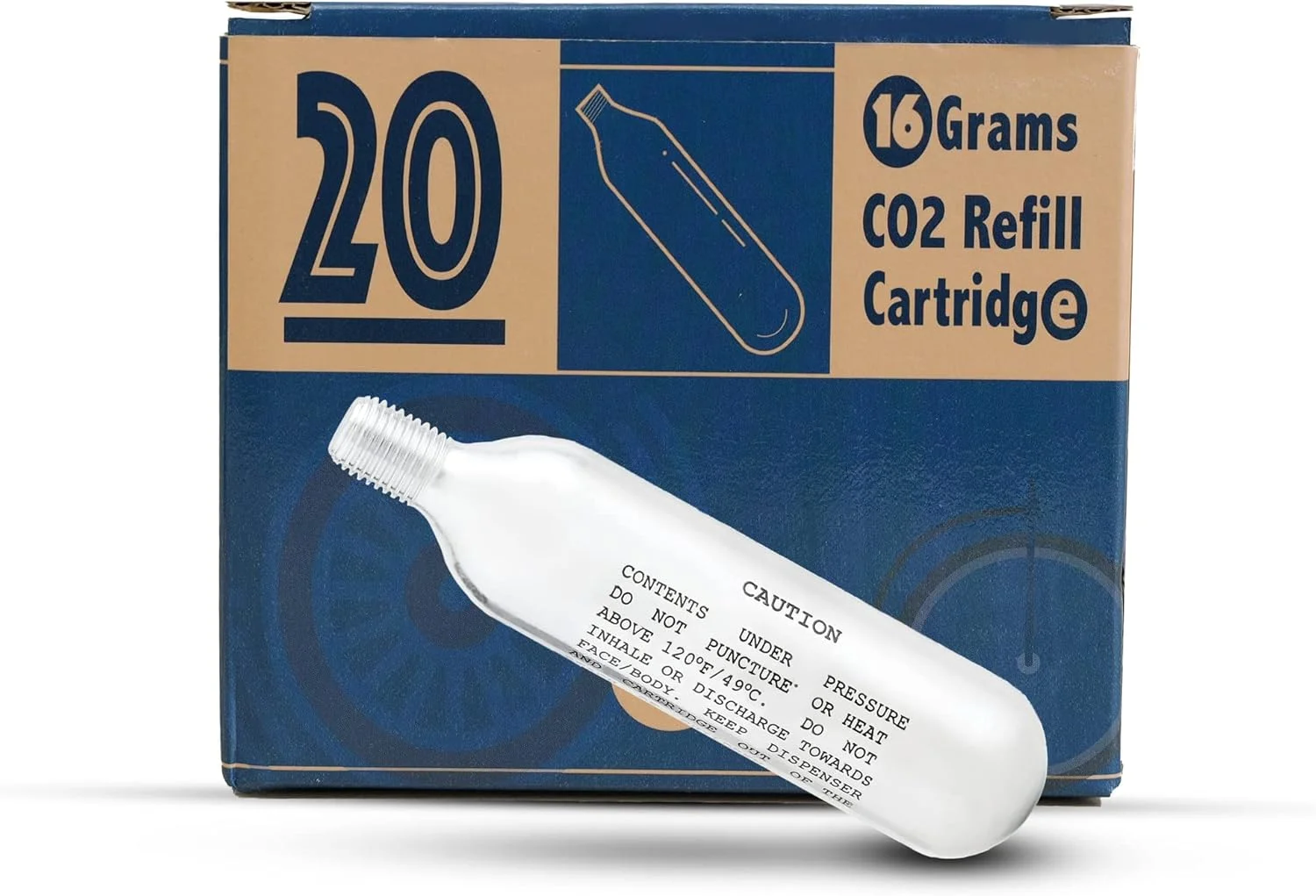 کپسول های CO2 رزوه ای CyclingDeal با وزن 16 یا 25 گرم برای پمپ دوچرخه - مناسب برای پر کردن لاستیک دوچرخه های کوهستانی یا جاده ای - 16 گرم رزوه ای، بسته 20 عددی کپسول های CO2 رزوه ای CyclingDeal با وزن 16 یا 25 گرم برای پمپ دوچرخه - مناسب برای پر کردن لاستیک دوچرخه های کوهستانی یا جاده ای - 16 گرم رزوه ای، بسته 20 عددی