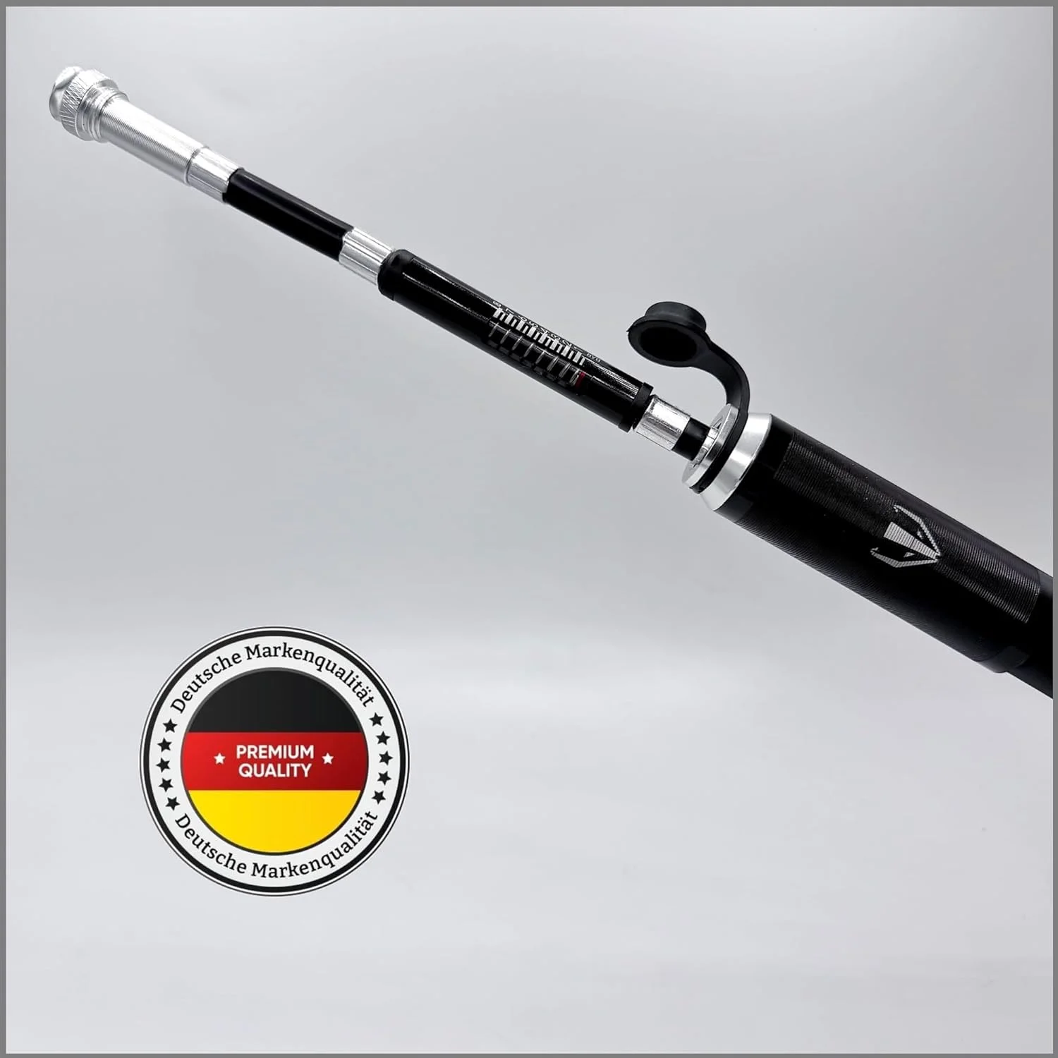 تلمبه دستی DACHS با فشارسنج - تلمبه مینی دوچرخه با فشار بالا به همراه شلنگ و بست | تلمبه هوای جمع و جور برای والف های پرستا و شرادر، دوچرخه کورسی، شن و MTB | 120 PSI / 8.3 BAR