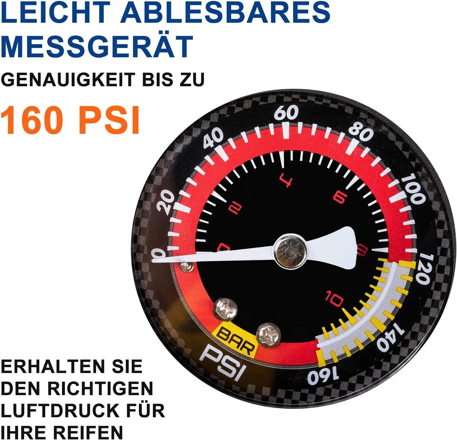 پمپ باد دوچرخه CXWXC مناسب برای تمام والف ها، پمپ باد دوچرخه با فشارسنج برای نمایش فشار 11 بار / 160 PSI پمپ ایستاده دوچرخه برای دوچرخه کورسی، دوچرخه برقی، دوچرخه کوهستان