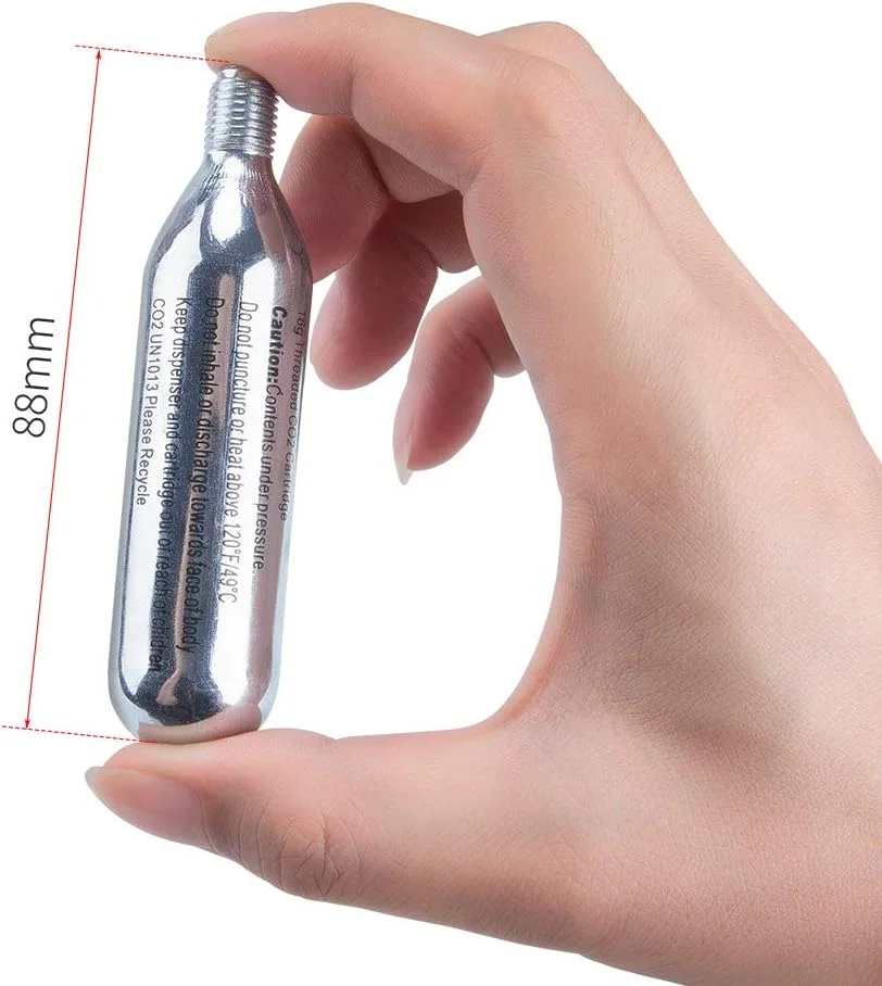 کپسول های CO2 رزوه ای 16 گرمی / 25 گرمی CXWXC یا تلمبه CO2 برای لاستیک دوچرخه - کپسول برای تلمبه CO2 با اتصال رزوه ای، پمپ CO2 برای دوچرخه های جاده ای و کوهستانی کپسول های CO2 رزوه ای 16 گرمی / 25 گرمی CXWXC یا تلمبه CO2 برای لاستیک دوچرخه - کپسول برای تلمبه CO2 با اتصال رزوه ای، پمپ CO2 برای دوچرخه های جاده ای و کوهستانی