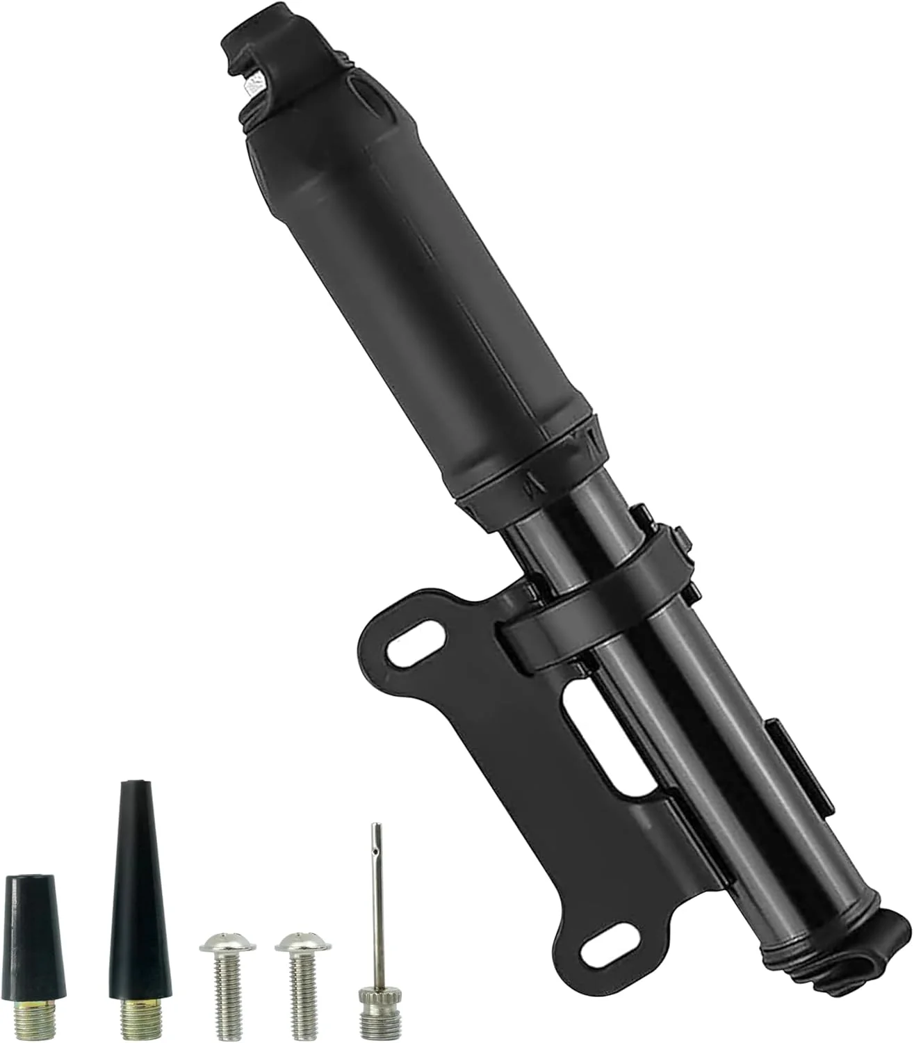 تلمبه مینی دوچرخه، تلمبه قابل حمل دوچرخه، دریچه های جهانی آمریکایی و فرانسوی، بدون نیاز به تغییر دریچه برای دوچرخه های جاده ای و کوهستانی، تلمبه لاستیک اسکوتر.