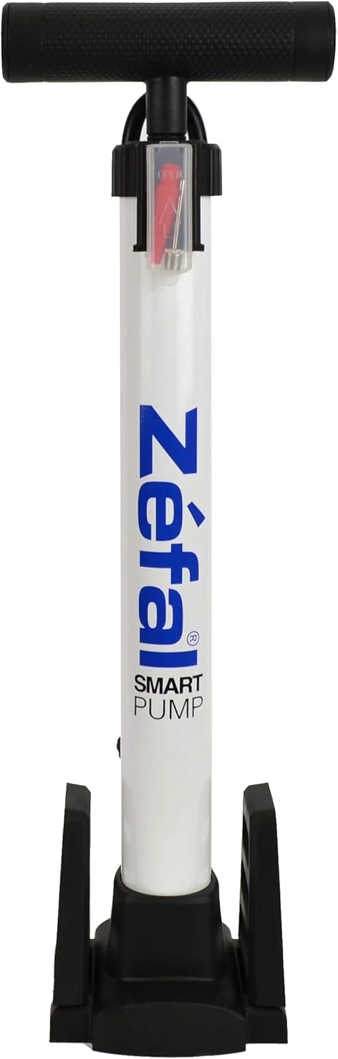 تلمبه ایستاده هوشمند دوچرخه زفال، فوق العاده جمع و جور و سبک (800 گرم)، سازگار با والف شرادر و پرستا، حداکثر فشار 80 PSI