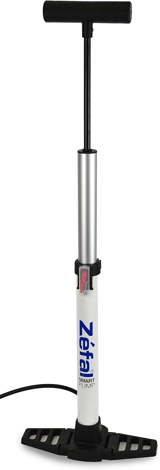 تلمبه ایستاده هوشمند دوچرخه زفال، فوق العاده جمع و جور و سبک (800 گرم)، سازگار با والف شرادر و پرستا، حداکثر فشار 80 PSI