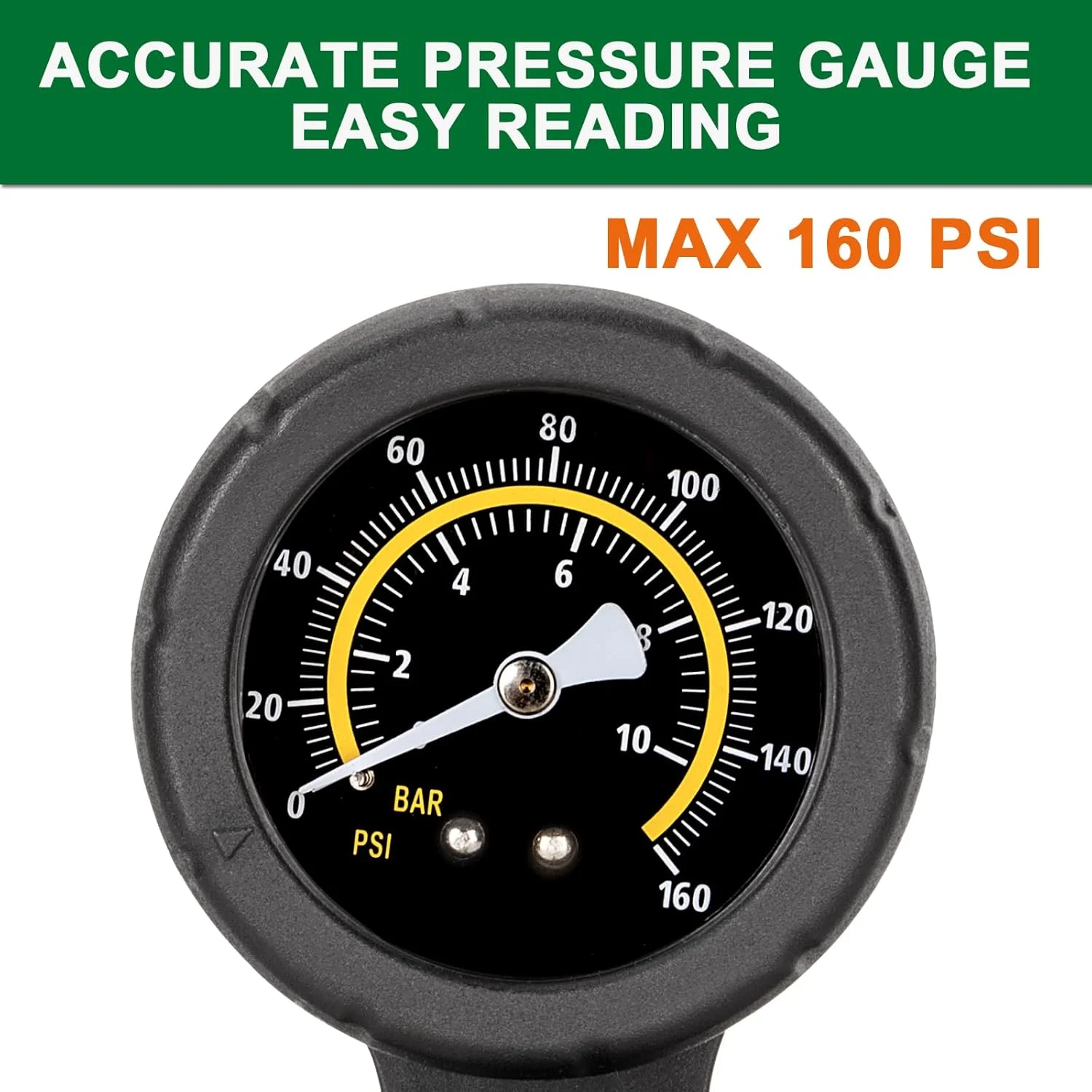 تلمبه دوچرخه با درجه فشار - تلمبه لاستیک دوچرخه 160 PSI مناسب برای والف های پرستا و شرادر - تلمبه هوای قابل حمل برای لاستیک دوچرخه تلمبه دوچرخه با درجه فشار - تلمبه لاستیک دوچرخه 160 PSI مناسب برای والف های پرستا و شرادر - تلمبه هوای قابل حمل برای لاستیک دوچرخه