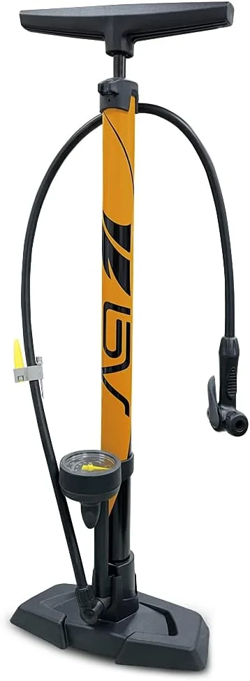 پمپ باد ایستاده دوچرخه بی وی با طراحی ارگونومیک، گیج و سری هوشمند، 160 PSI، سازگار با والف های پرستا و شرادر پمپ باد ایستاده دوچرخه بی وی با طراحی ارگونومیک، گیج و سری هوشمند، 160 PSI، سازگار با والف های پرستا و شرادر
