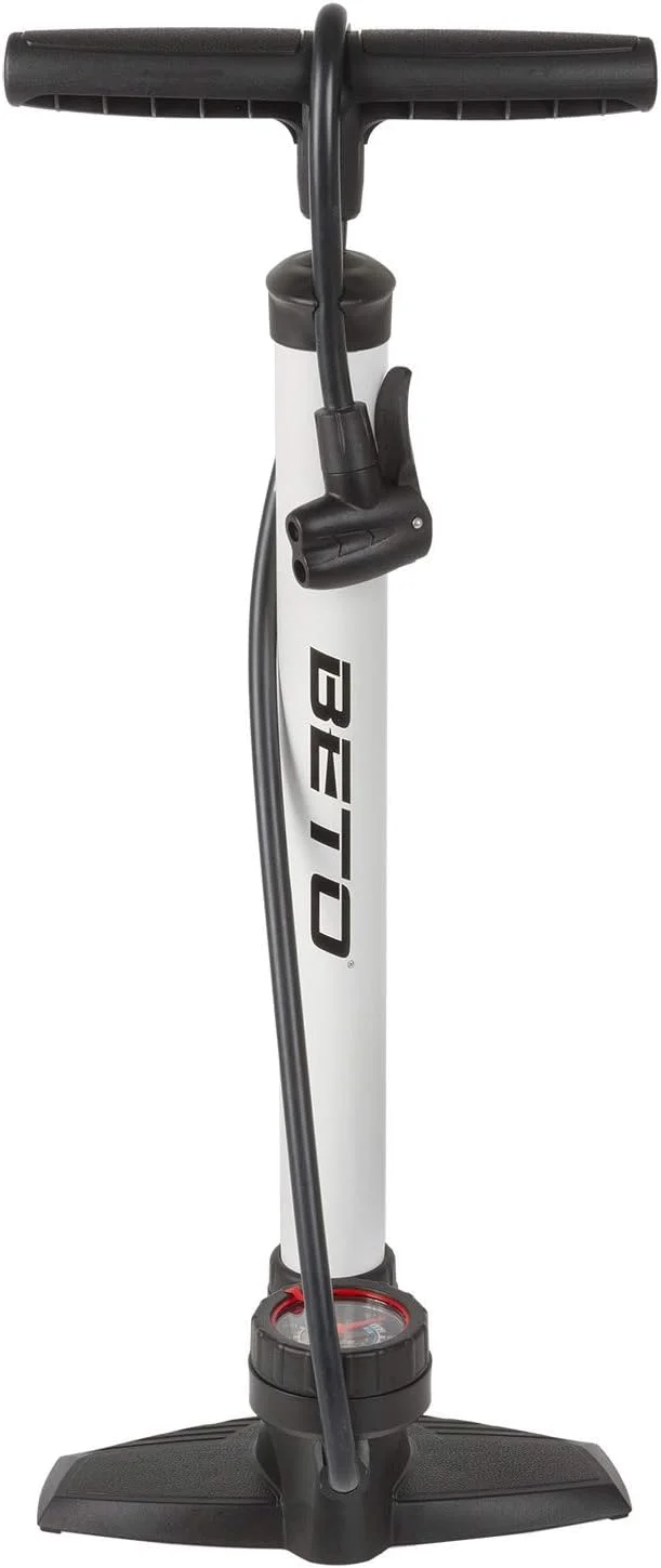 تلمبه زمینی بتو، فولادی، سفید/مشکی، به همراه درجه، با سر دوگانه