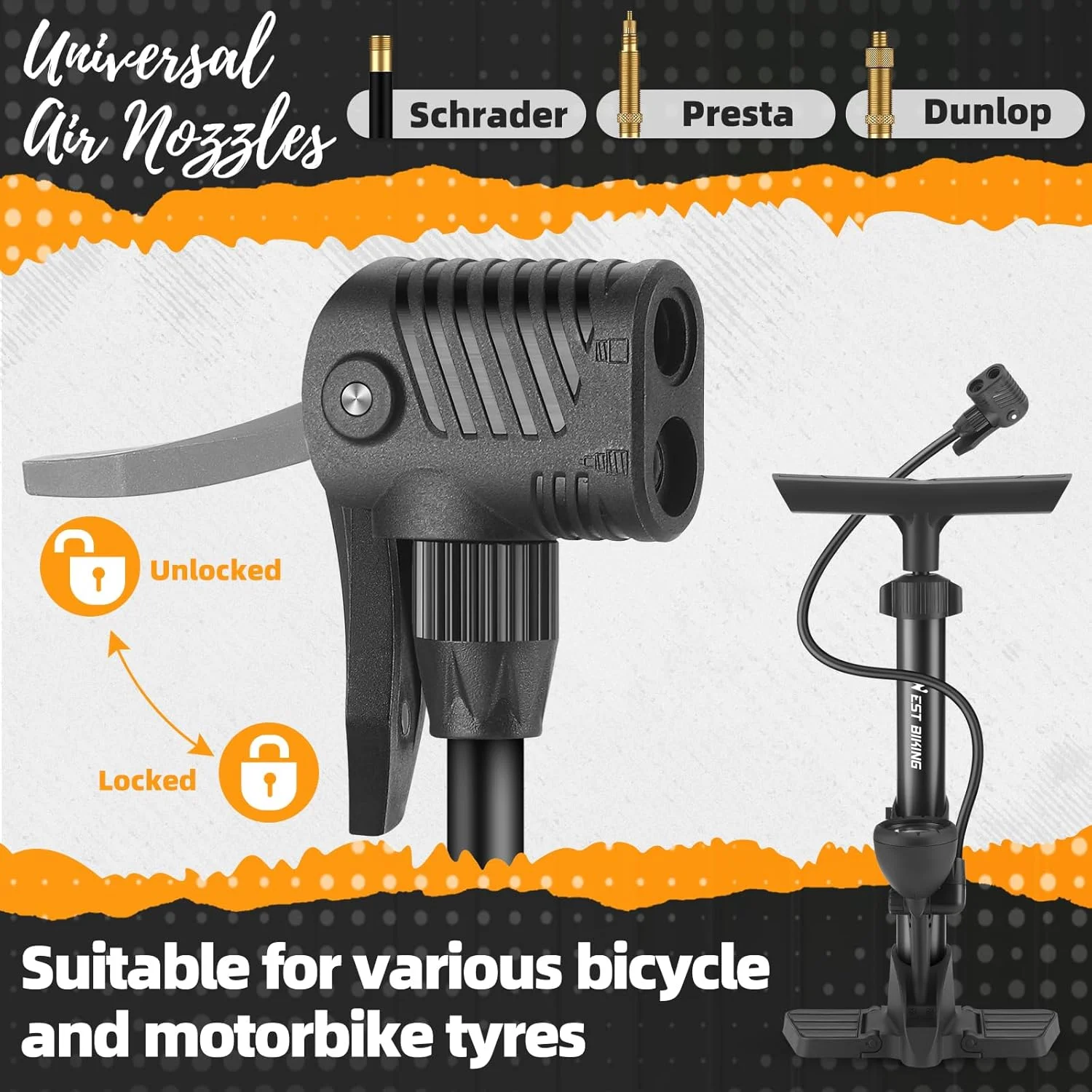 تلمبه پایی و تلمبه زمینی دوچرخه