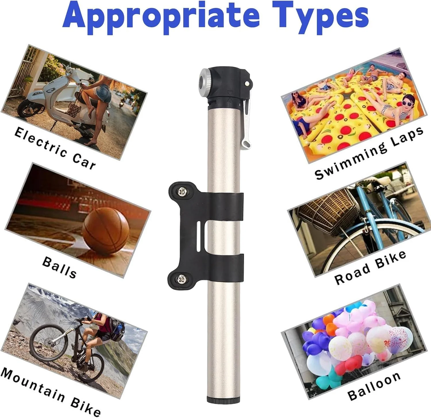 تلمبه دوچرخه، تلمبه مینی دوچرخه، تلمبه تایر دوچرخه قابل حمل آلیاژی، تلمبه دوچرخه آلیاژ آلومینیوم برای والف پرستا و شرادر، دوچرخه کوهستانی و جاده