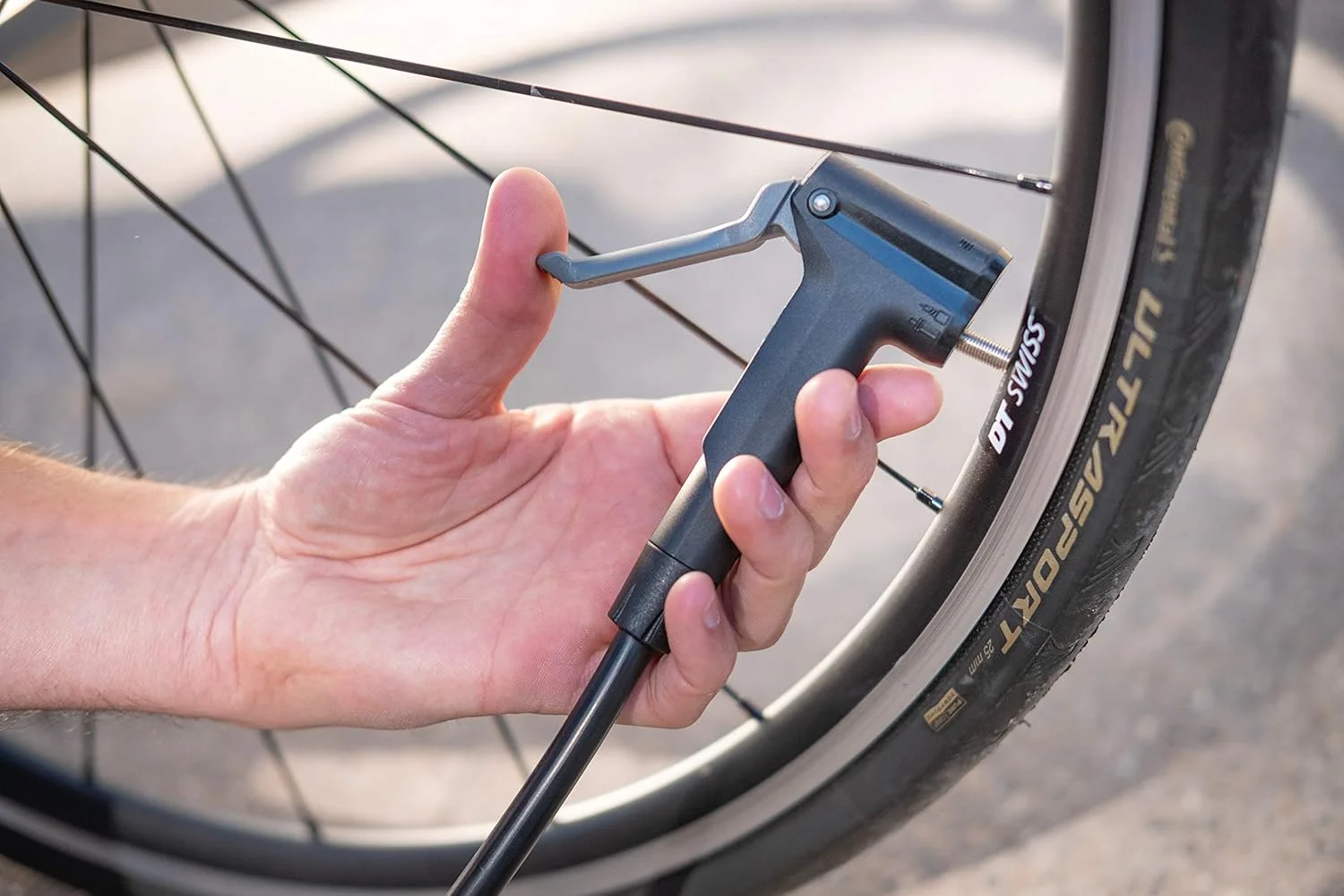 سر پمپ دوچرخه BBB Cycling مدل DualHead 3.0 BFP-96، مناسب برای والف های Dunlop، Schrader و Presta، مشکی، سایز One Size