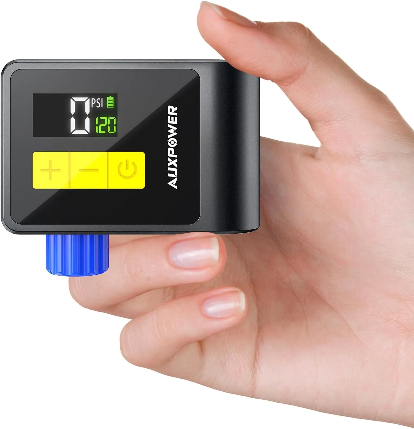 پمپ مینی دوچرخه Auxpower با فشارسنج، پمپ دوچرخه برقی 120PSI با والف پرستا و شرادر، توقف خودکار، پمپ دوچرخه سواری کمپینگ در فضای باز برای جاده، کوهستان، دوچرخه برقی و توپ های ورزشی