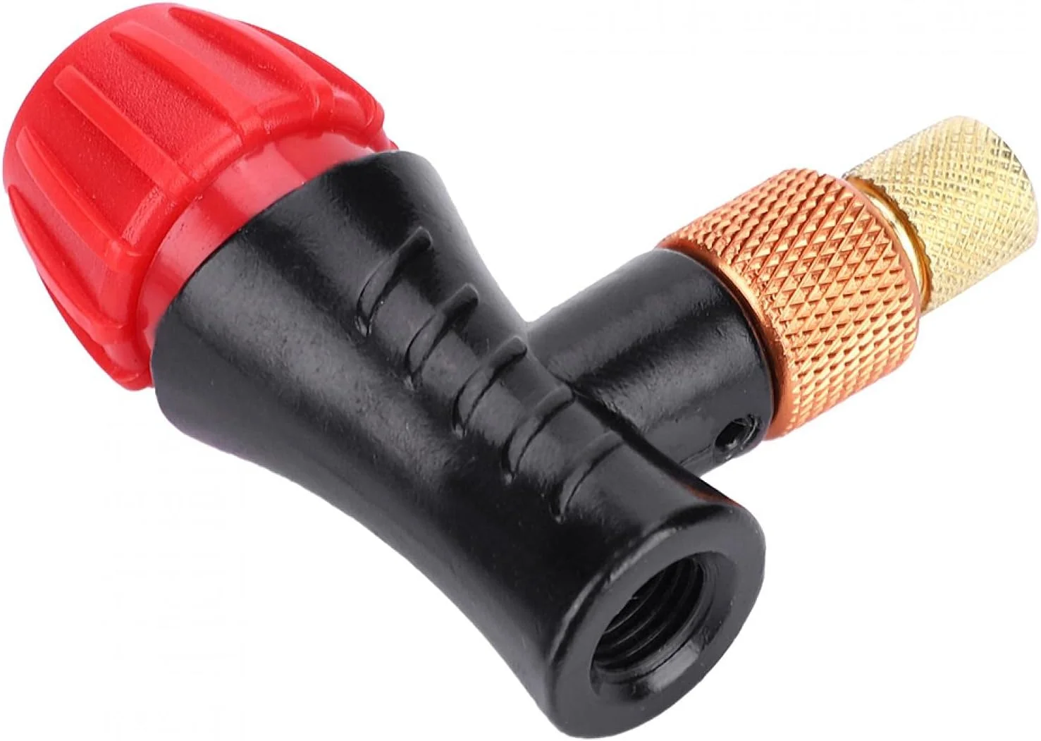 آداپتور پمپ باد دوچرخه آکوزون CO2 + سر پمپ والف دوچرخه برای دوچرخه کوهستانی و جاده ای، پمپ باد کوچک قابل حمل با والف تست دوگانه